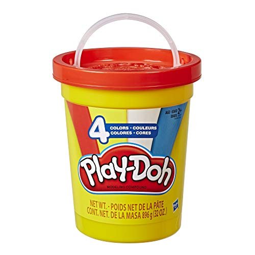 Play-Doh 2-lb. Bulk Super Can of Non-Toxic Modeling Compound with 4 Classic  Colors - Red, Blue, Yellow, and White - Imported Products from USA - iBhejo