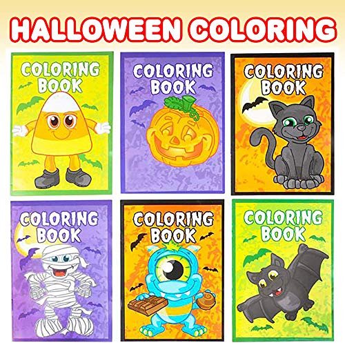 Artcreativity Halloween Coloring Books For Kids - 12 Pack 5 X 7 Inches Mini  Coloring Book - Fun Halloween Treats Prizes - Favor Bag Filler - Hallowee -  Imported Products from USA - iBhejo