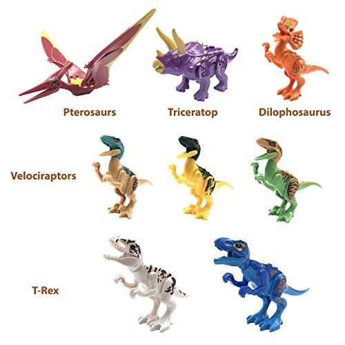 Liberty Imports 16 Pack: Compatible Dinosaurs Mini Figures for Jurassic  World Building Blocks Toys, Glow in The Dark Toy Mini Figures, Bulk Party  Favors for Kids Play: Buy Online at Best Price