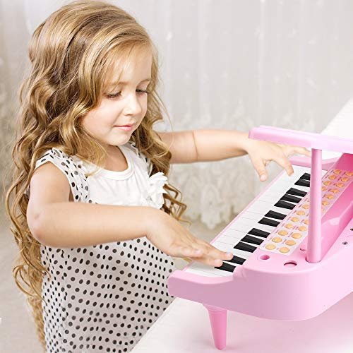 Amy&Benton Toddler Piano Toy For Baby Girls Pink Toy Piano