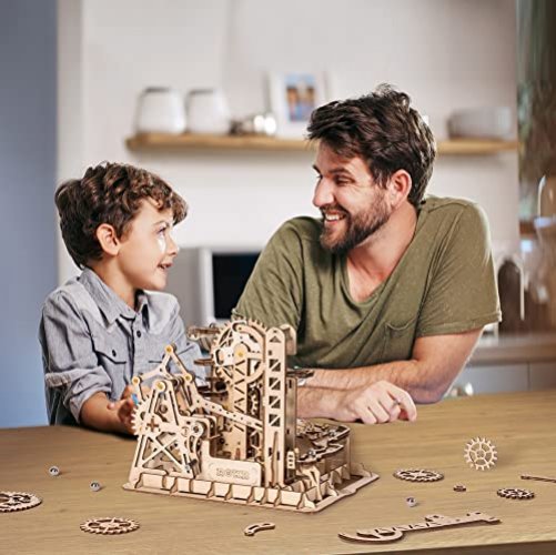 ROKR Marble Run 3D Wooden Puzzles Model Building Kits DIY Crafts for Adults  Kids