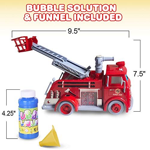 Light up best sale fire truck toy