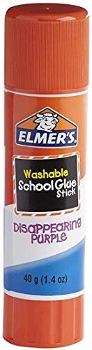 Elmer's Glue Stick (E579), Disappearing Purple, 30 Sticks (Jumbo