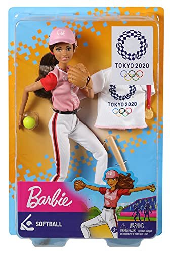 Tokyo 2020 Olympic Barbie Softball Doll Set Uniform Jacket