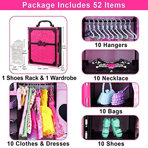 Barbie doll clothes discount storage