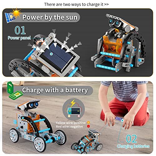 Robot Building Toys STEM Projects for Kids Ages 6-10 8-12 and up, 3 in 1  Remote Control Car Coding Set, Educational Robotics Science Kit, Birthday  for