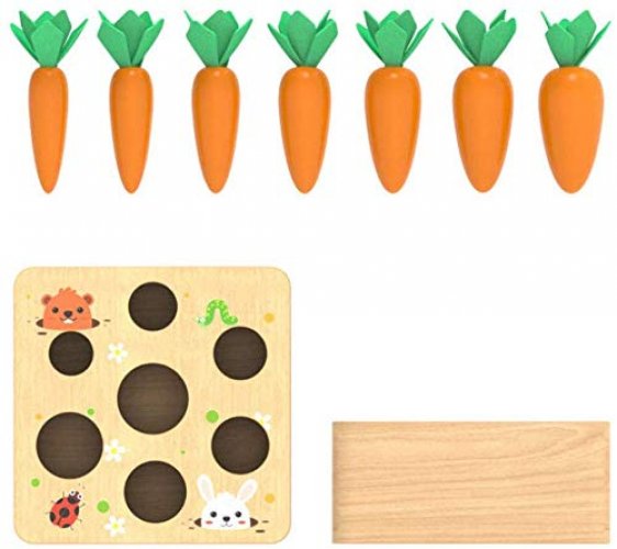 Ancaixin wooden toys for 1 year old store boys and girls montessori shape size sorting