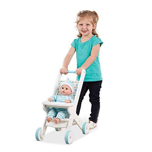 Melissa & Doug Mine to Love Wooden Play Stroller