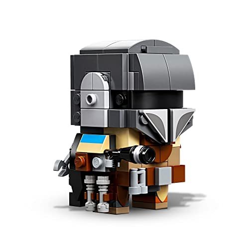 LEGO BrickHeadz Star Wars The Mandalorian & The Child 75317 'Baby Yoda'  Building Toy, Collectible Model Figures Set, Gift Idea for Teens