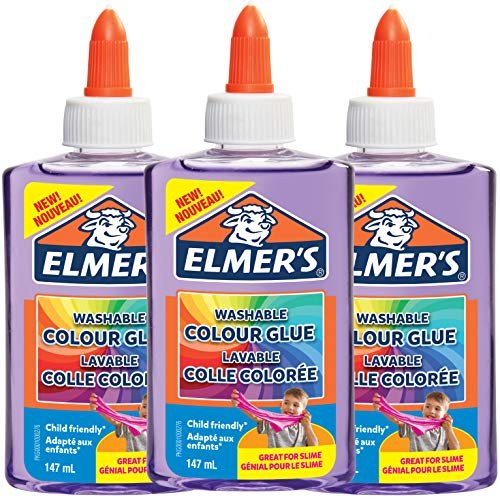 Elmer's Colour PVA Glue | Blue | 147 ml | Washable and Kid Friendly | Great  for Making Slime | 1 Count