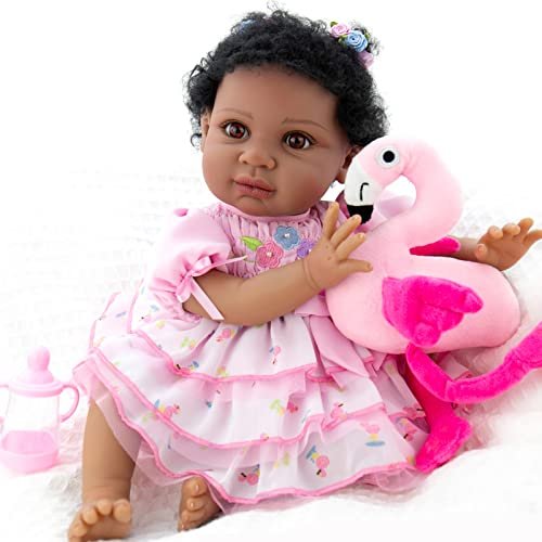 Weighted Cloth Body Reborn Toddler Doll Black Biracial African America –  Pinky Reborn