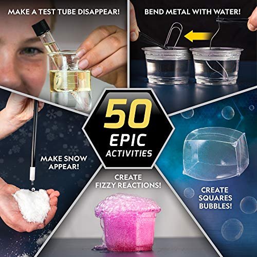 National Geographic Magic Chemistry Set - Perform 10 Amazing Easy Tricks with Science, Create A Magic Show with White Gloves