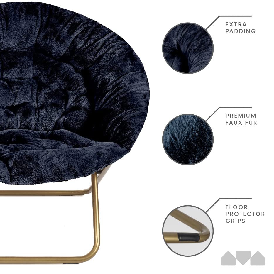 Navy blue 2024 saucer chair