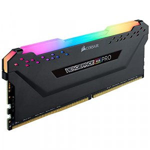 Corsair Vengeance RGB Pro 16GB (1x16GB) DDR4 3600 (PC4-28800) C18 Optimized for AMD Ryzen Black (CMW16GX4M1Z3600C18)