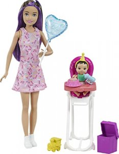 Barbie Skipper Babysitters Inc. Dolls & Playset with Babysitting Skipper Doll, Color-Change Baby Doll, Themed Accessories for Kids 3 to 7 Years Old