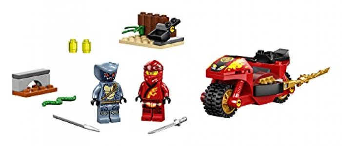 LEGO NINJAGO Legacy Kais Blade Cycle 71734 Ninja Motorcycle Playset Building Kit, Featuring NINJAGO Kai and a Snake; New 2021 (54 Pieces)