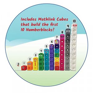 hand2mind Numberblocks MathLink Cubes 1-10 Activity Set, 30 Numberblocks Activities Linked to TV Episodes, 100 NumberBlocks Cubes, Numberblocks Toys,