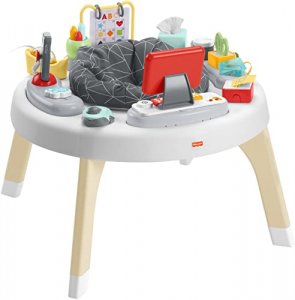 Fisher-Price 2-in-1 Like a Boss Activity Center, Baby Entertainer and Play Table with Music Lights and Sounds for Infants and Toddlers
