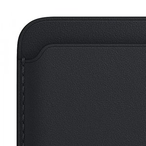 Apple Leather Wallet with MagSafe (for iPhone) - Now with Find My Support - Midnight