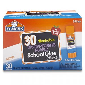 Scotch Permanent Glue Stick, 0.28 oz, 24-Pack Clear