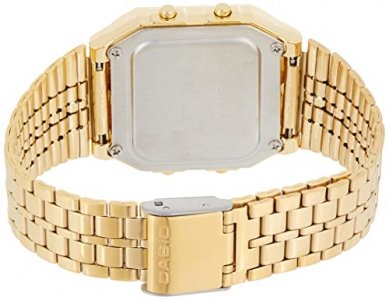 CASIO Men's Digital World TIME A500WGA-9DF Stainless Steel Watch