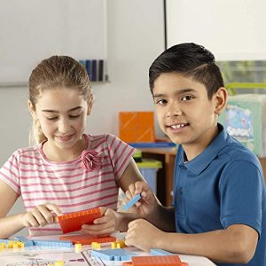 hand2mind 121 Differentiated Plastic Base Ten Blocks,Place Value Manipulatives,Base 10 Blocks,Counting Manipulatives,Math Blocks,Place Value Blocks