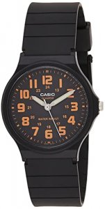Casio Men's Japanese-Quartz Watch with Silicon Strap, Black, 14 (Model: EAW-MQ-71-4BDF)