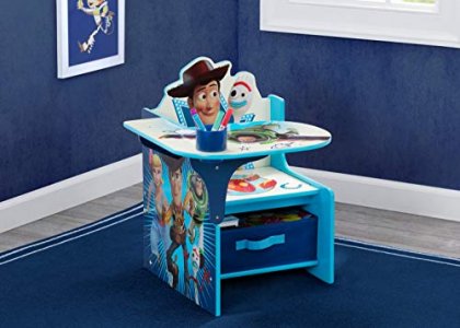 Delta Children Chair Desk with Storage Bin - Ideal for Arts & Crafts, Snack Time, Homeschooling, Homework & More - Greenguard Gold Certified, Disney