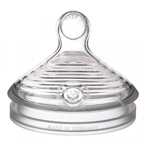 NUK Simply Natural Medium Flow Baby Bottle Nipples, 2 Pack