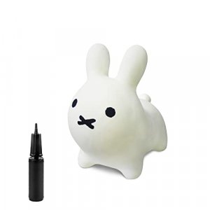 HotMax Bouncy Horse, Rabbit Hopping Horse, Inflatable Plush Bouncy Animals Hopper for Toddlers, Waddle Unicorn Ride on Rubber Jumping Toys Baby First