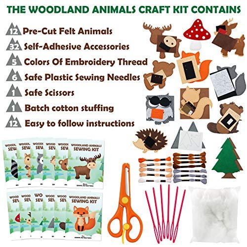 Woodland Animals Sewing Kit