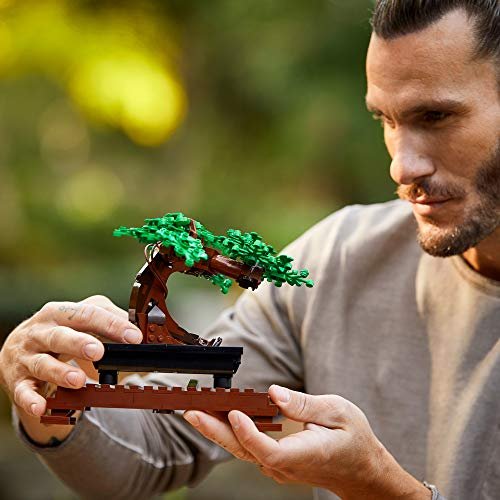 LEGO Icons Bonsai Tree with Cherry Blossom Flowers, DIY Plant