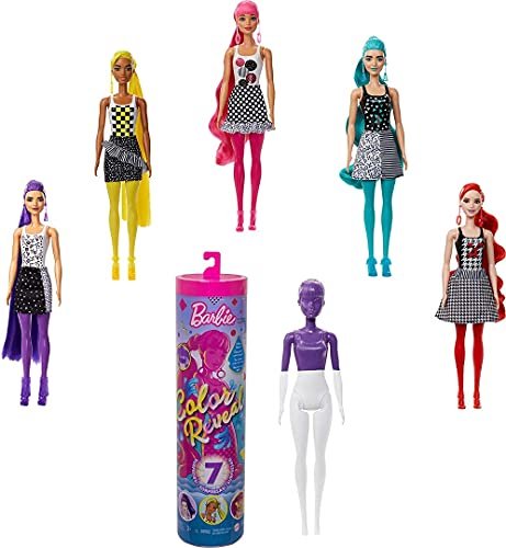 Barbie colour reveal doll with 7 surprises new arrivals