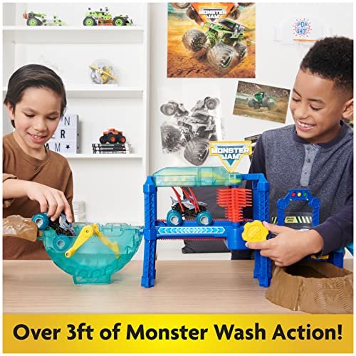 Monster Jam, Megalodon Monster Wash, Includes Color-Changing Megalodon Monster  Truck, Interactive Water Play Kids Toys for Aged 3 and Up