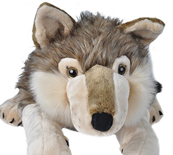 jumbo wolf stuffed animal