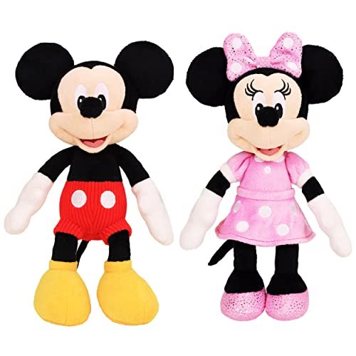 mickey and minnie mouse stuffed animals