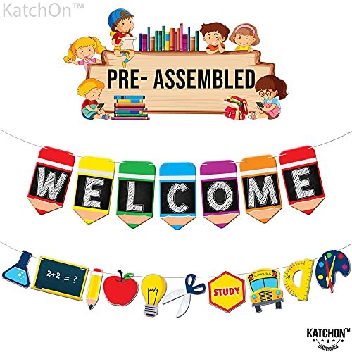 Katchon, Welcome Banner For Back To School Decorations - Large, 10 Feet ...