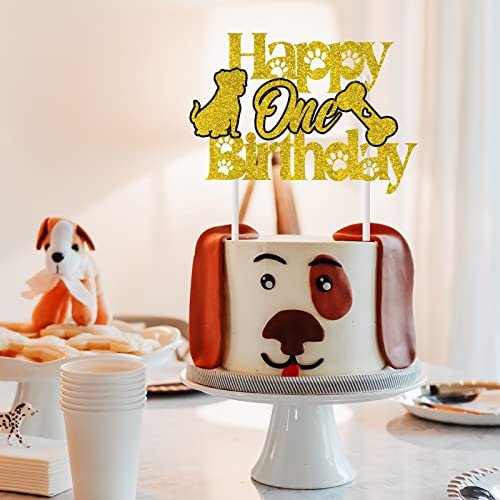 dog birthday cake toppers