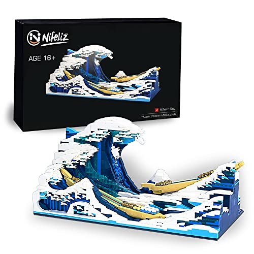 Nifeliz Home The Great Wave Building Block Set. Assembly