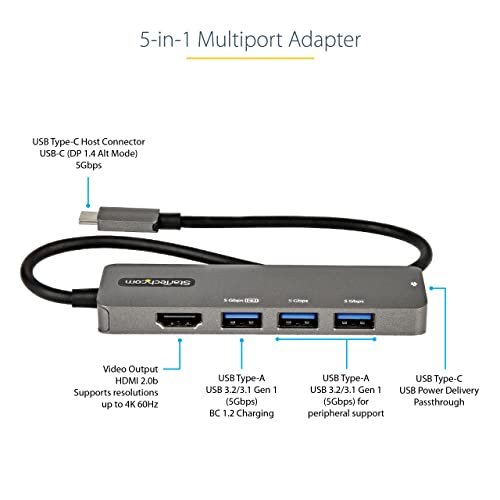 Product  StarTech.com 4-Port USB-C Hub with 100W Power Delivery