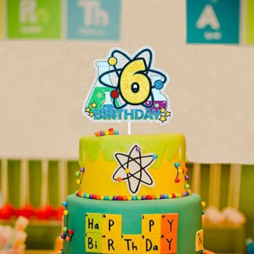 Science Happy 6Th Birthday Cake Topper Chemistry Theme Cake Decorations Boys  Girls Birthday Party Decor Supplies - Imported Products From Usa - Ibhejo