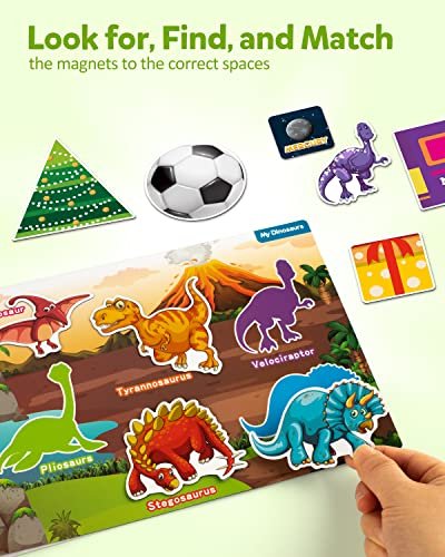 Coogam Preschool Magnetic Busy Book, 9 Themed Stickers Toys Fine Motor  Skills Learning Binder Quiet Book Montessori Toys for Kids Toddlers Home