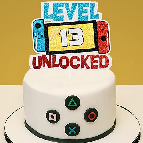 Level 13th Unlocked Cake Topper - Electronic Games Theme Boys Birthday  Party Decorations Supplies - 13th Happy Birthday - Imported Products from  USA - iBhejo