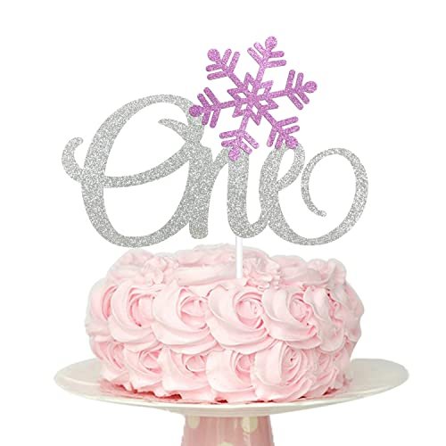 Snowflake One Cake Topper Silver One Cake Topper Winter Onederland Cake  Topper Silver Snowflake Decorations Snowflake Cake Decorations Snowflake  Birt - Imported Products from USA - iBhejo