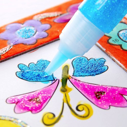 Elmer's 3D Washable Glitter Glue Pens, 31 Rainbow and Glitter Colors (E198)  - Imported Products from USA - iBhejo