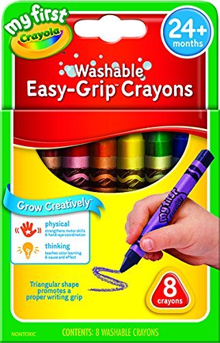 Crayola Beginnings Crayons, Triangular, Washable, 24m+, School Supplies
