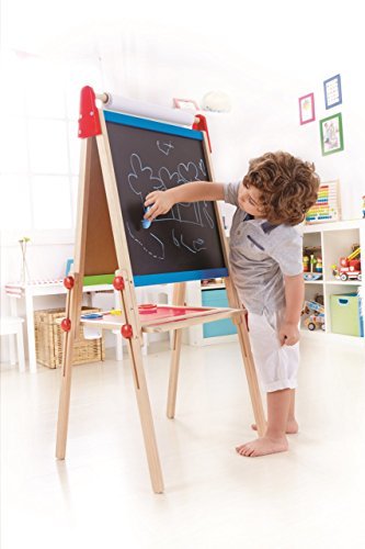 Award Winning Hape All-in-One Wooden Kid's Art Easel with Paper