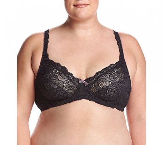 Playtex Women's Love My Curves Beautiful Lace & Lift Underwire US4825,  Black, 42C - Imported Products from USA - iBhejo