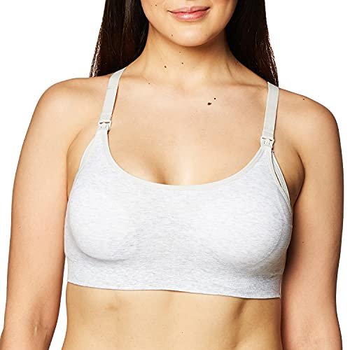 Playtex womens Maternity & Nursing Seamless Racerback Crop Wirefree Yyceus  Bra, Heather Marle, Large US - Imported Products from USA - iBhejo