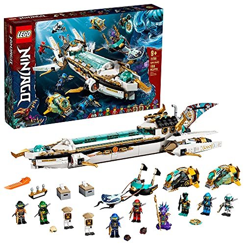 LEGO NINJAGO Hydro Bounty 71756 Building Kit; Submarine Toy Featuring ...